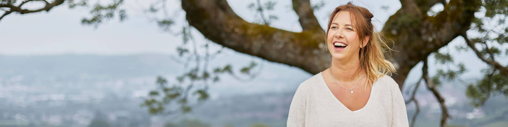 Stacey Suter at field in Caerphilly