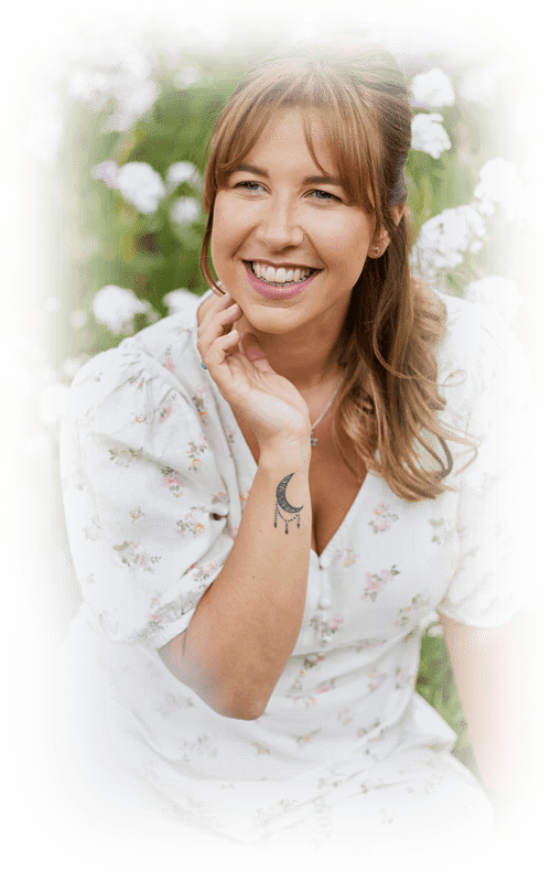 Stacey Suter in field in Caerphilly, South Wales